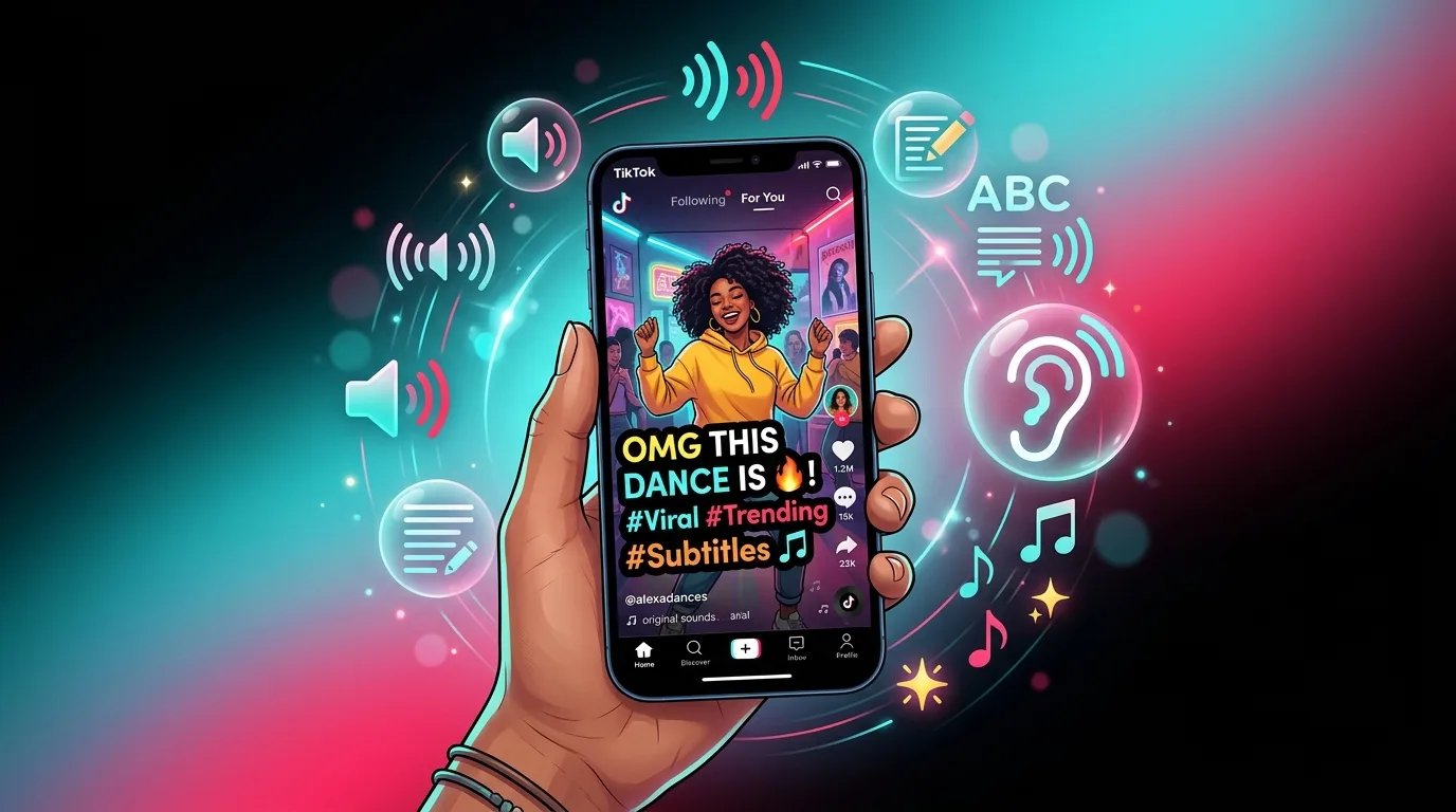 Автоматические субтитры в TikTok в 2026 году: как они влияют на алгоритм, охваты и доступность контента