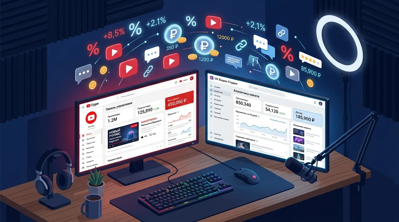 Аффилиатный маркетинг на YouTube и VK Видео: как видеоавтору зарабатывать на партнёрских ссылках в 2026 году