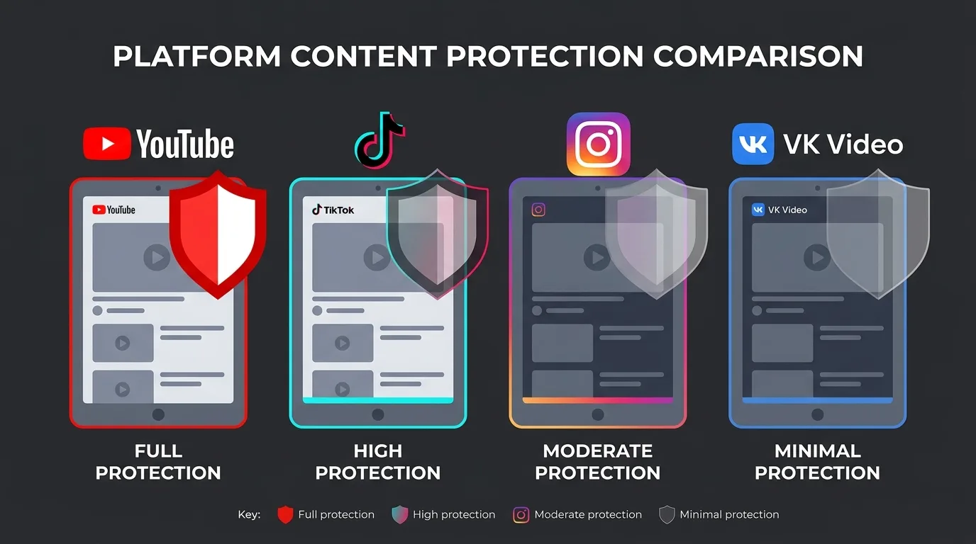 Сравнение подходов к возрастной верификации у YouTube, TikTok, Instagram и VK Video — разные уровни защиты подростков